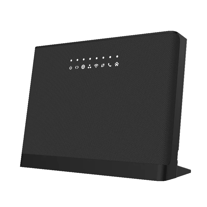 Angle view of the Genexis Elite HX30 Wi-Fi 6 residential gateway